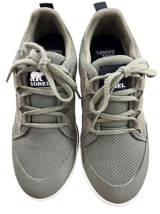 Sorel Shoes - Sorel Women's Lace-Up Sneakers Size 6.5 Green Mesh Athletic Shoes Rubber Soles